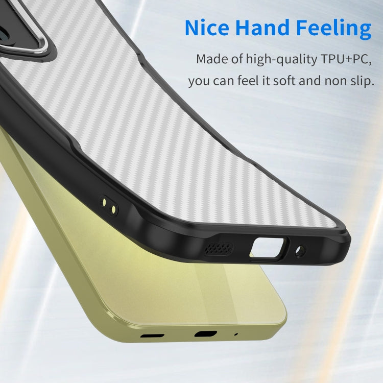 For Samsung Galaxy A16 5G Carbon Fiber Texture Translucent Phone Case