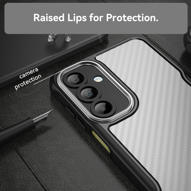 For Samsung Galaxy A16 5G Carbon Fiber Texture Translucent Phone Case