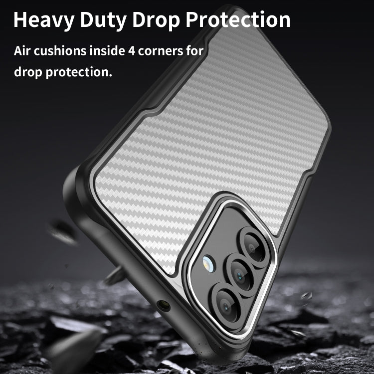 For Samsung Galaxy A16 5G Carbon Fiber Texture Translucent Phone Case