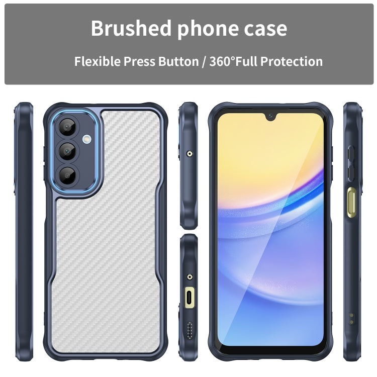 For Samsung Galaxy A16 5G Carbon Fiber Texture Translucent Phone Case