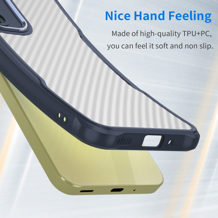 For Samsung Galaxy A16 5G Carbon Fiber Texture Translucent Phone Case