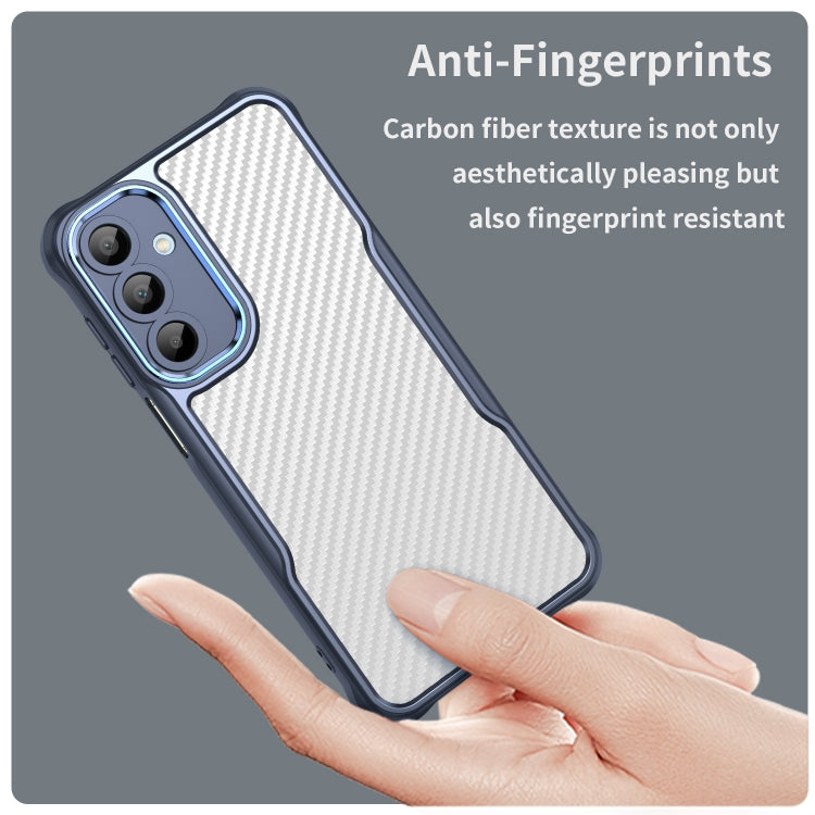 For Samsung Galaxy A16 5G Carbon Fiber Texture Translucent Phone Case