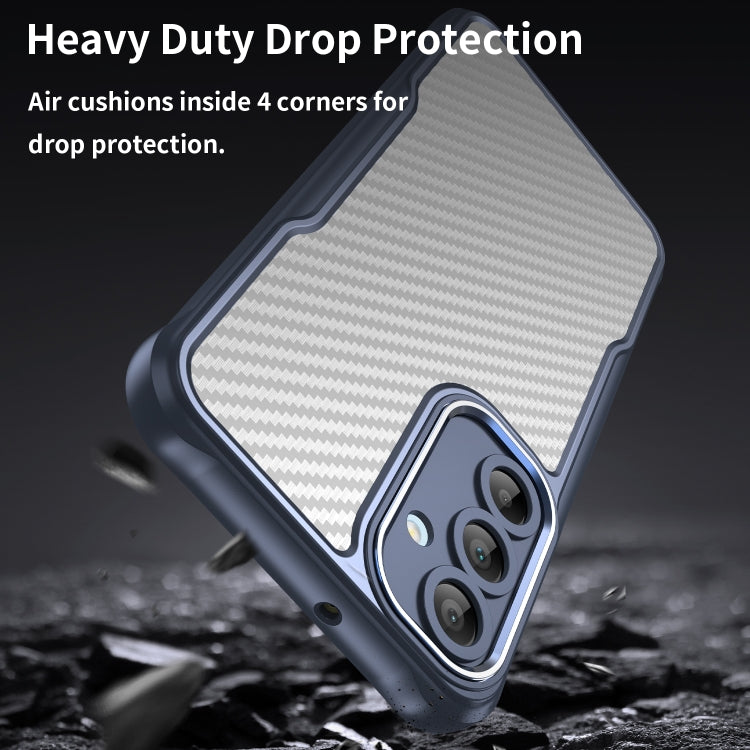 For Samsung Galaxy A16 5G Carbon Fiber Texture Translucent Phone Case