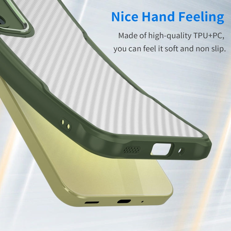 For Samsung Galaxy A16 5G Carbon Fiber Texture Translucent Phone Case