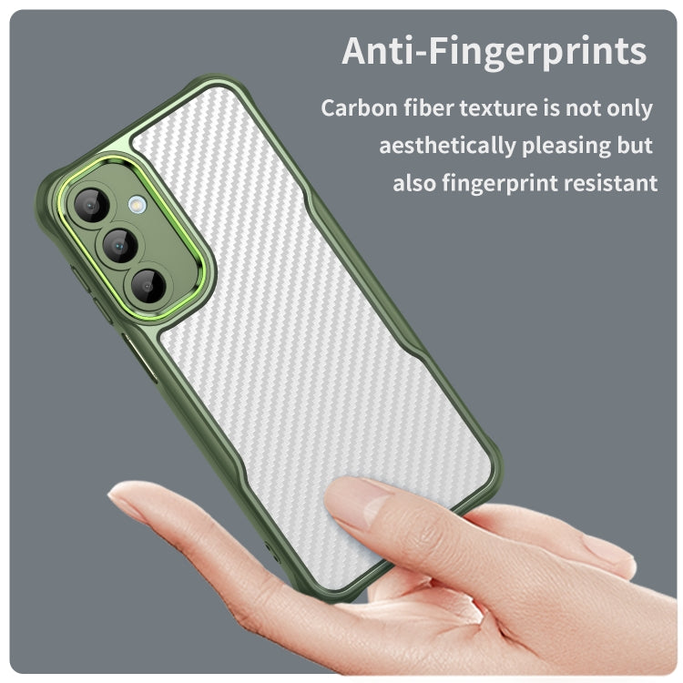 For Samsung Galaxy A16 5G Carbon Fiber Texture Translucent Phone Case
