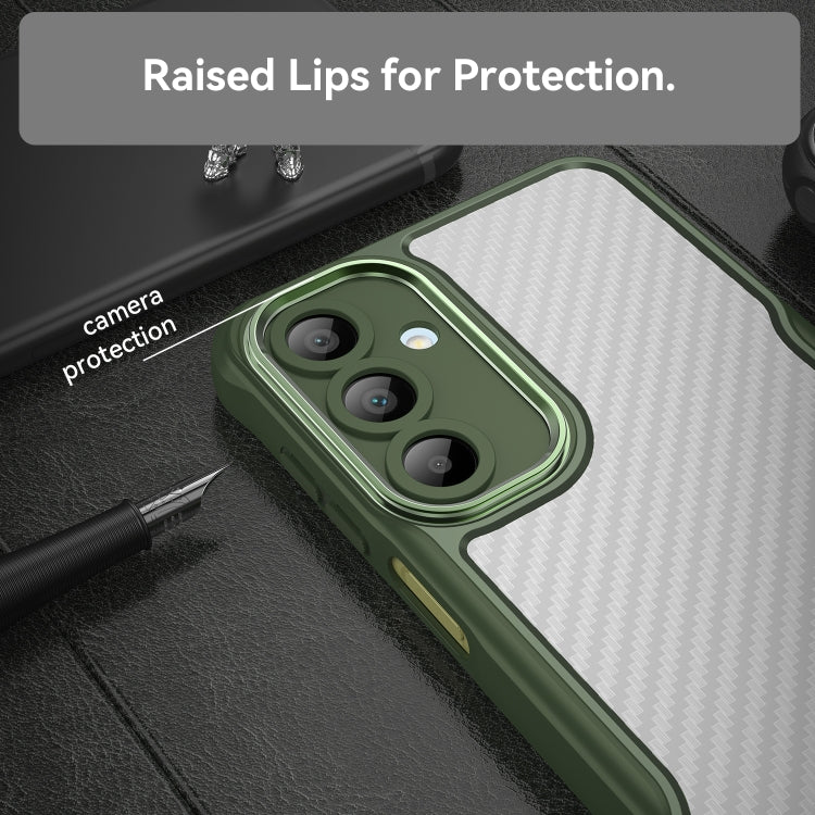 For Samsung Galaxy A16 5G Carbon Fiber Texture Translucent Phone Case