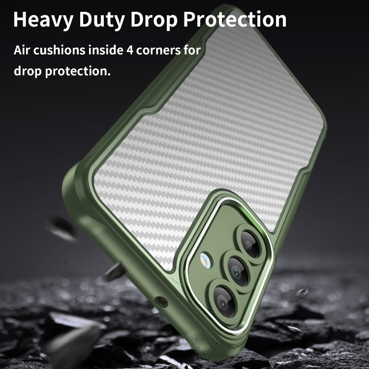 For Samsung Galaxy A16 5G Carbon Fiber Texture Translucent Phone Case