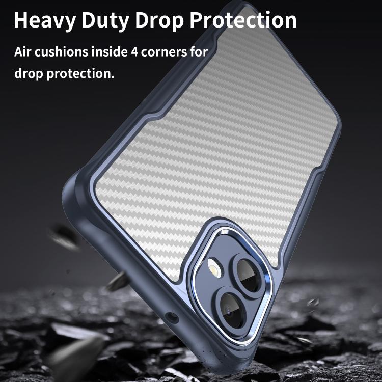 For Samsung Galaxy A06 5G Carbon Fiber Texture Translucent Phone Case