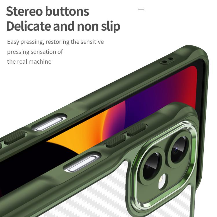 For Samsung Galaxy A06 5G Carbon Fiber Texture Translucent Phone Case