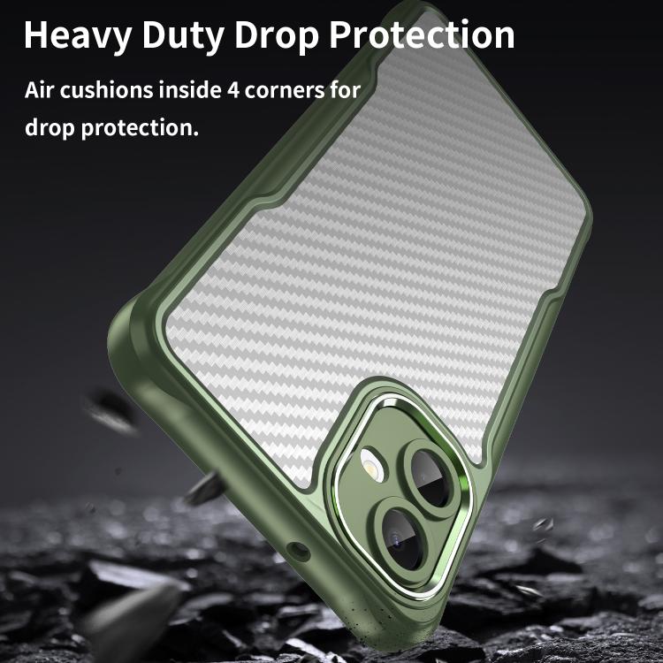 For Samsung Galaxy A06 5G Carbon Fiber Texture Translucent Phone Case
