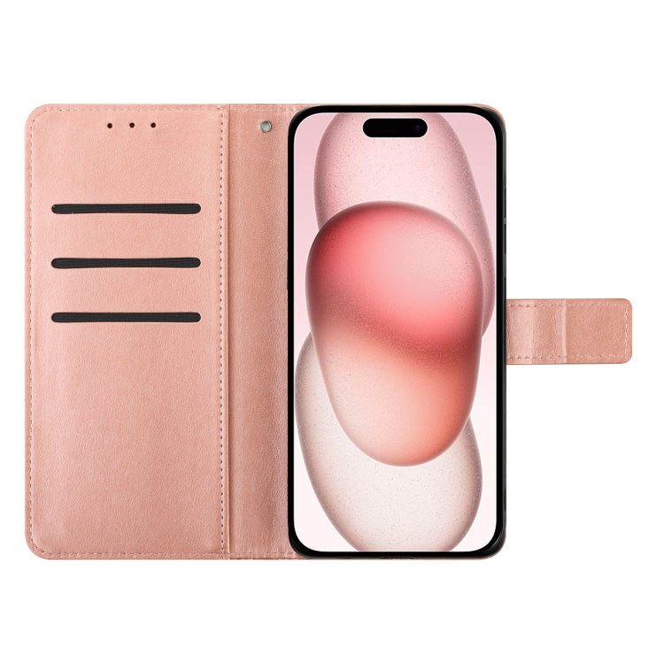 For iPhone 16 Flower Embossed Leather Phone Case