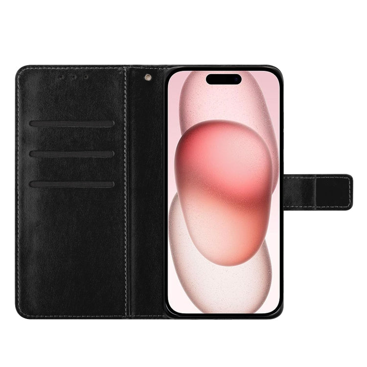 For iPhone 16 Flower Embossed Leather Phone Case
