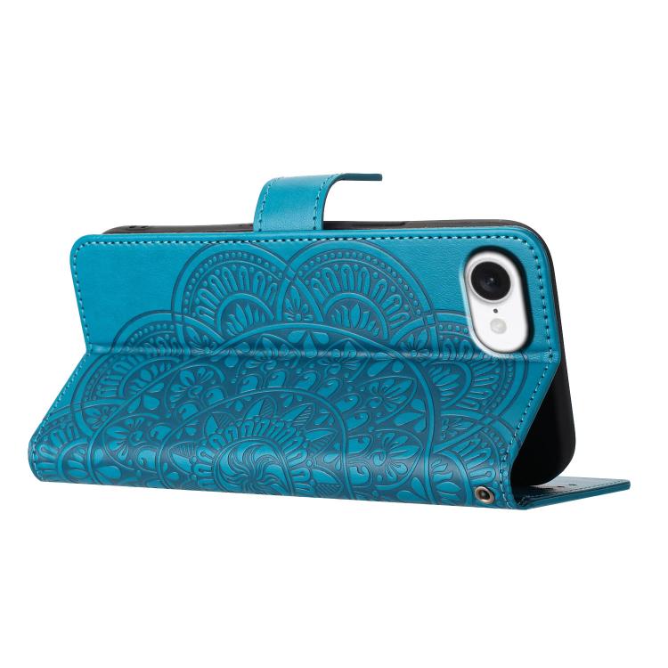 For iPhone 17e / 16e Flower Embossed Leather Phone Case