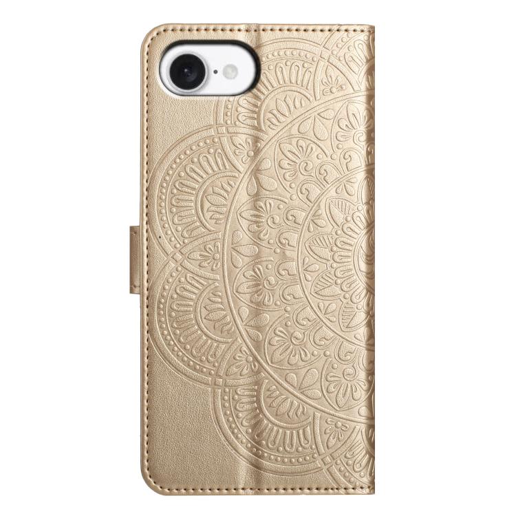 For iPhone 17e / 16e Flower Embossed Leather Phone Case