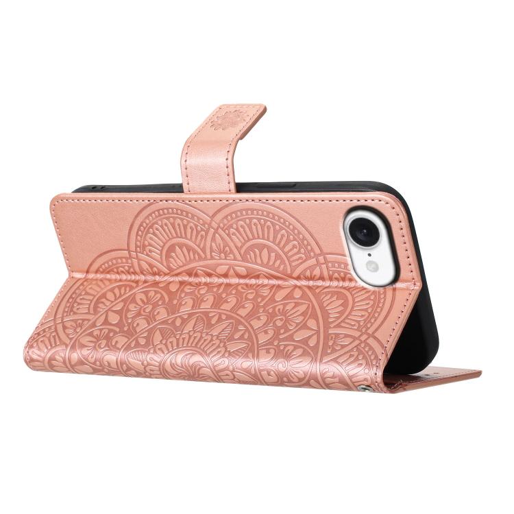 For iPhone 17e / 16e Flower Embossed Leather Phone Case