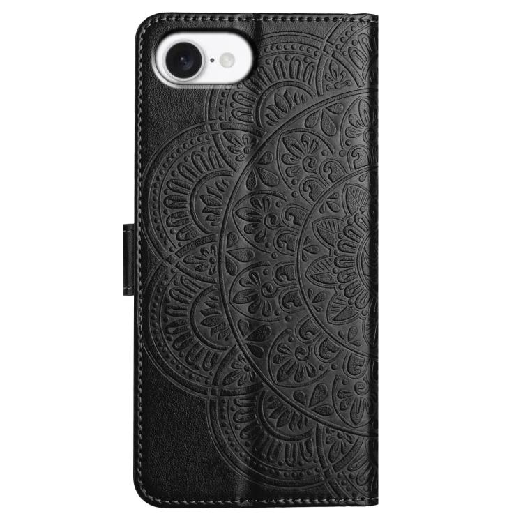 For iPhone 17e / 16e Flower Embossed Leather Phone Case