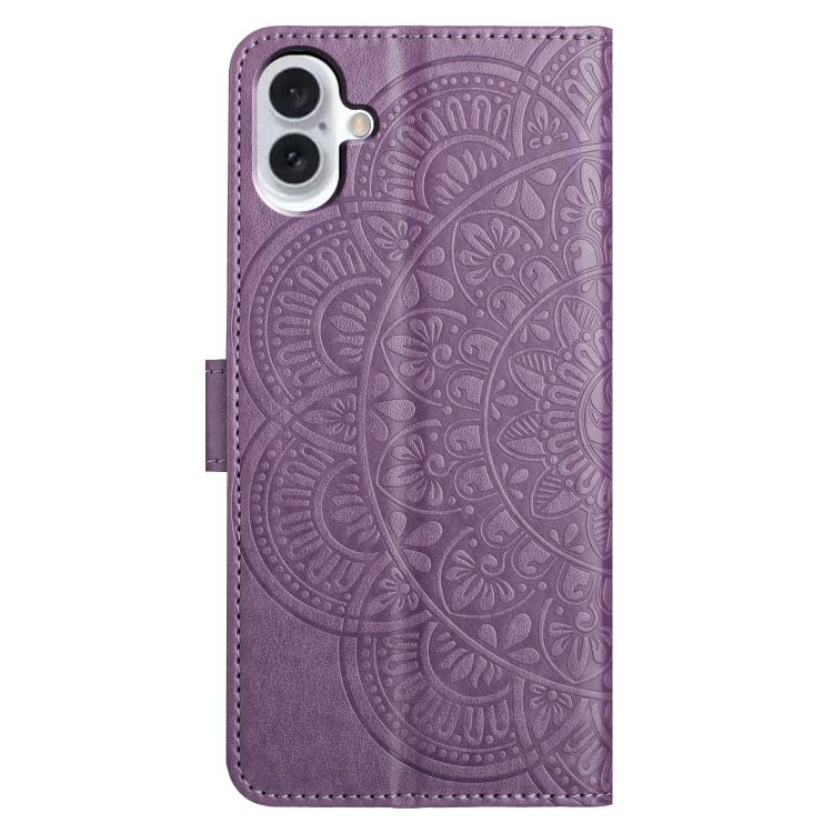 For iPhone 17 Flower Embossed Leather Phone Case