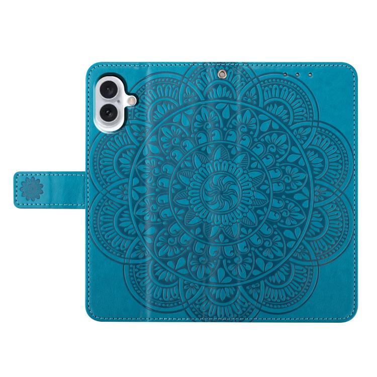 For iPhone 17 Flower Embossed Leather Phone Case