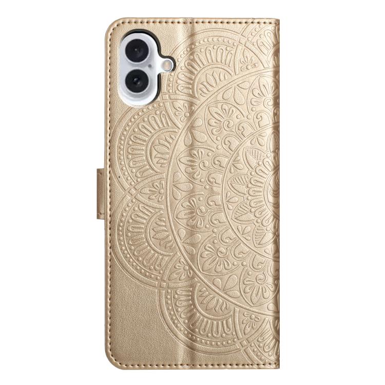 For iPhone 17 Flower Embossed Leather Phone Case