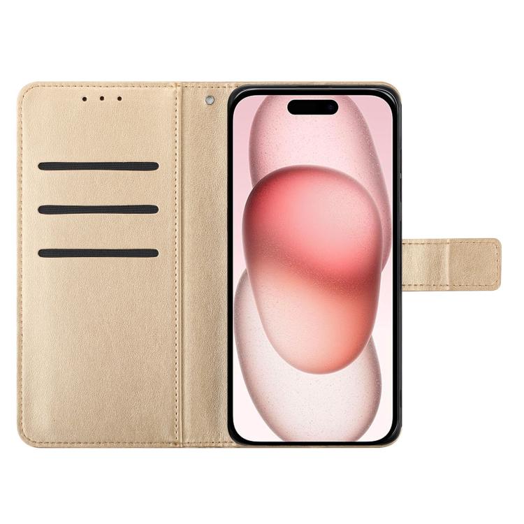 For iPhone 17 Flower Embossed Leather Phone Case