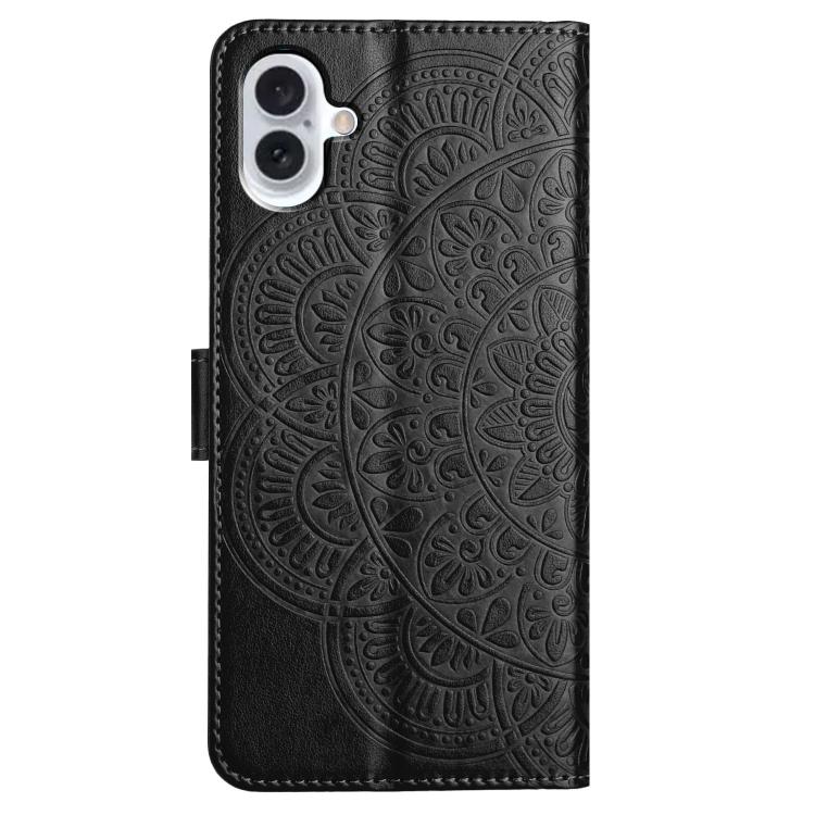 For iPhone 17 Flower Embossed Leather Phone Case