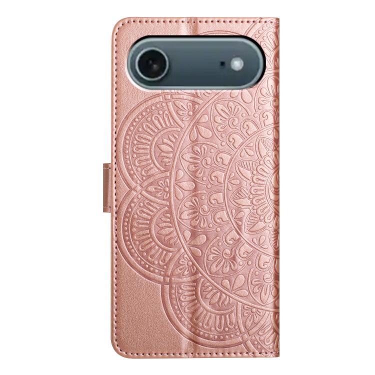 For iPhone Air Flower Embossed Leather Phone Case