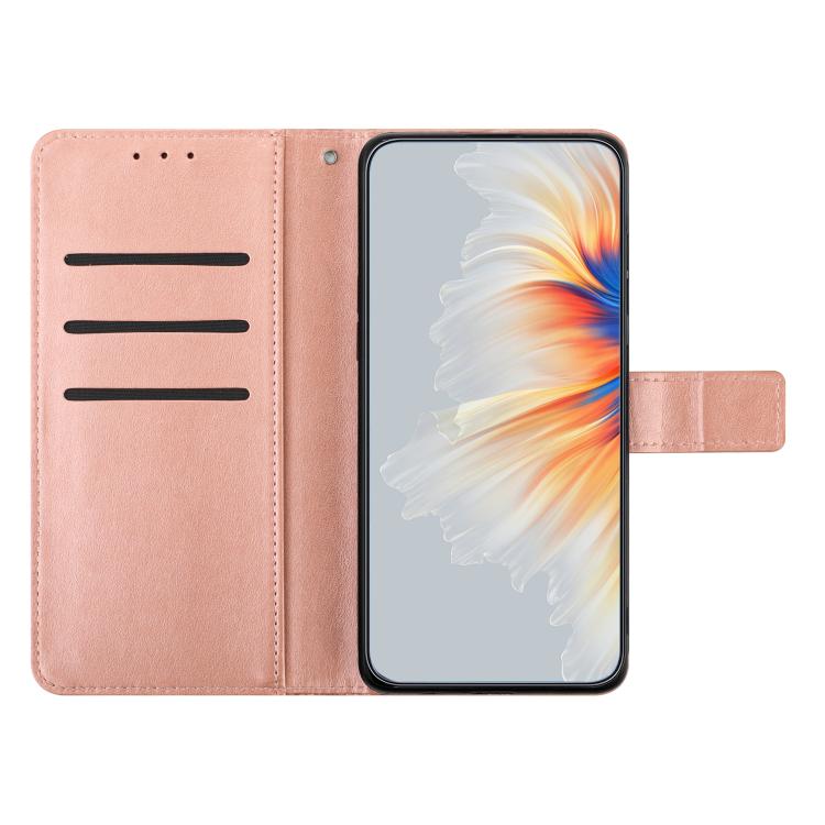 For iPhone Air Flower Embossed Leather Phone Case