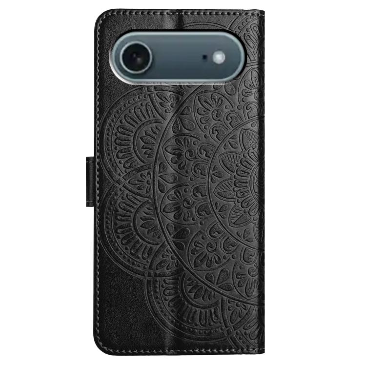 For iPhone Air Flower Embossed Leather Phone Case