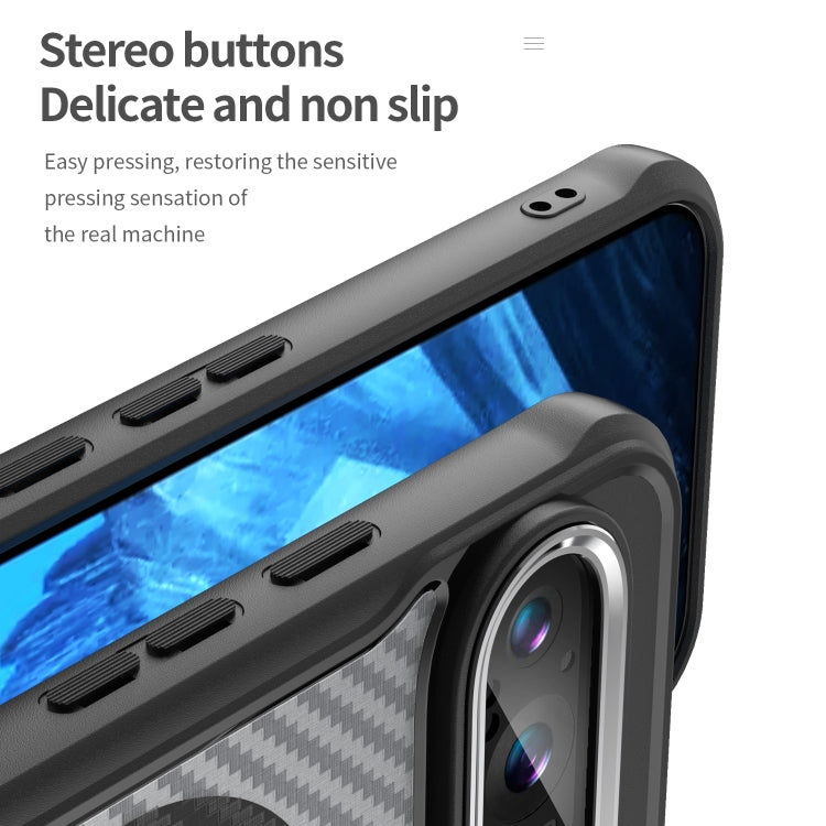 For Google Pixel 9 Pro / 9 Carbon Fiber Texture MagSafe Translucent Phone Case