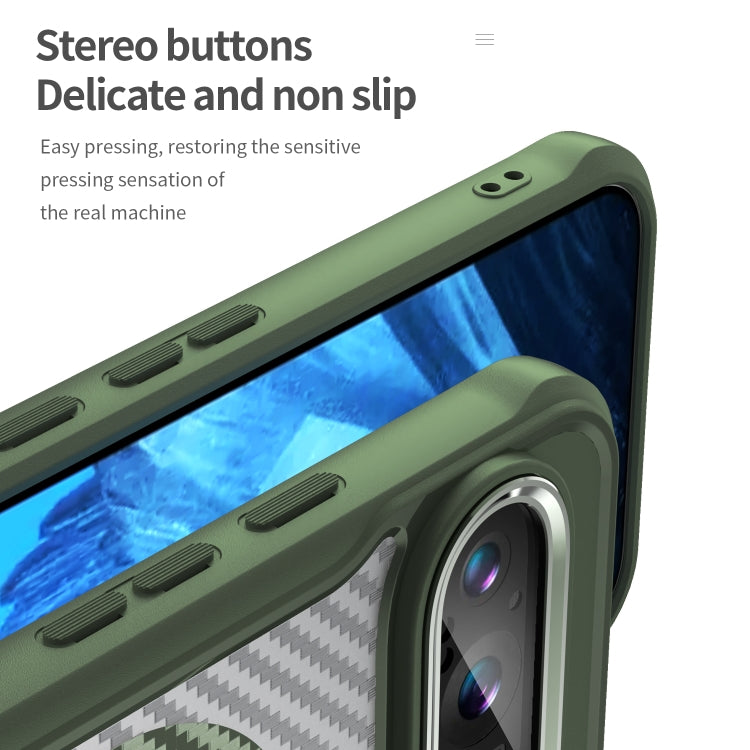 For Google Pixel 9 Pro / 9 Carbon Fiber Texture MagSafe Translucent Phone Case