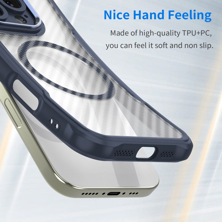 For Google Pixel 9a Carbon Fiber Texture MagSafe Translucent Phone Case