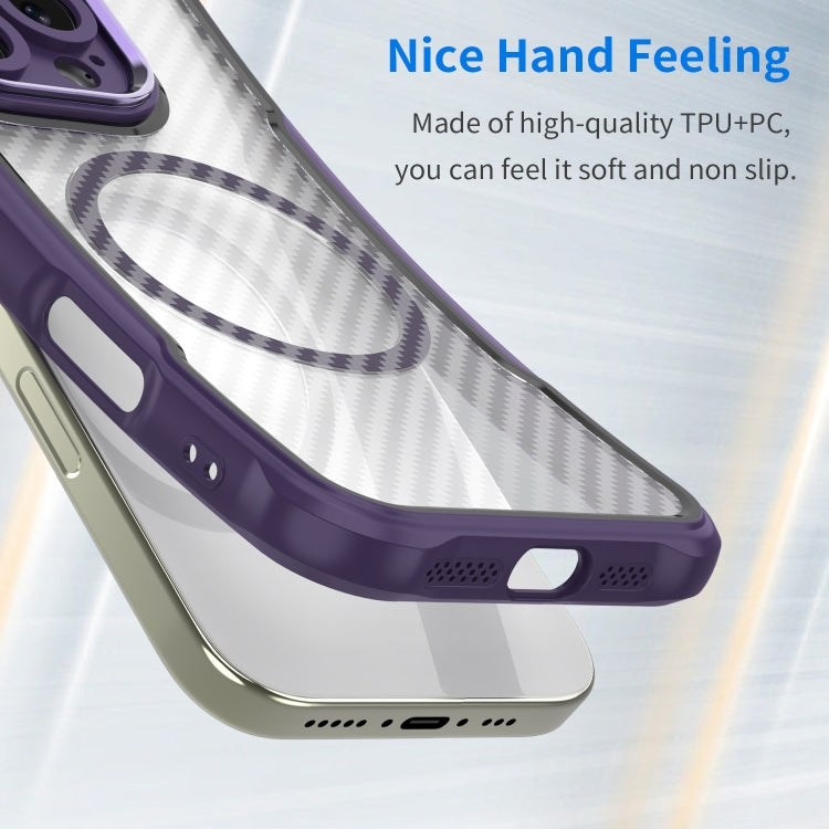 For Google Pixel 9a Carbon Fiber Texture MagSafe Translucent Phone Case