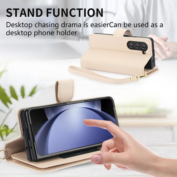 For Samsung Galaxy Z Fold5 Multi-Card Wallet RFID Leather Phone Case