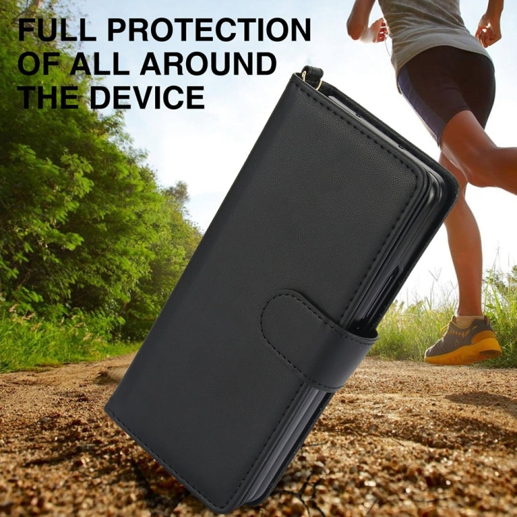 For Samsung Galaxy Z Fold4 Multi-Card Wallet RFID Leather Phone Case