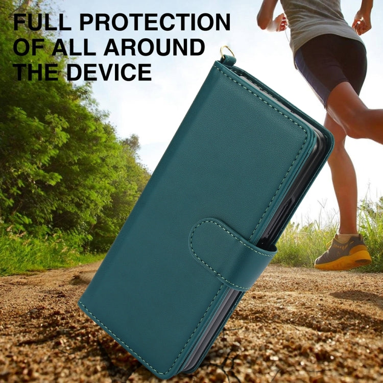 For Samsung Galaxy Z Fold4 Multi-Card Wallet RFID Leather Phone Case