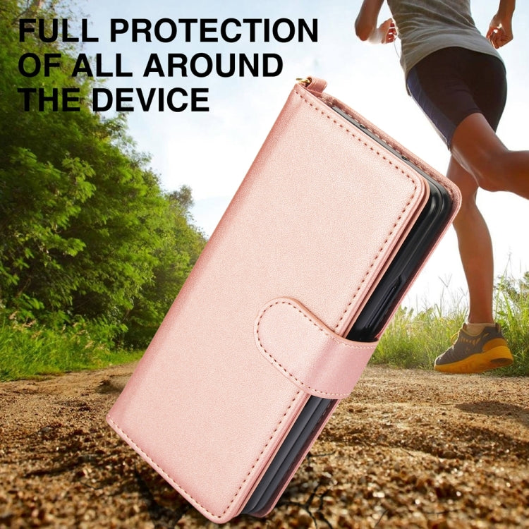 For Samsung Galaxy Z Fold4 Multi-Card Wallet RFID Leather Phone Case