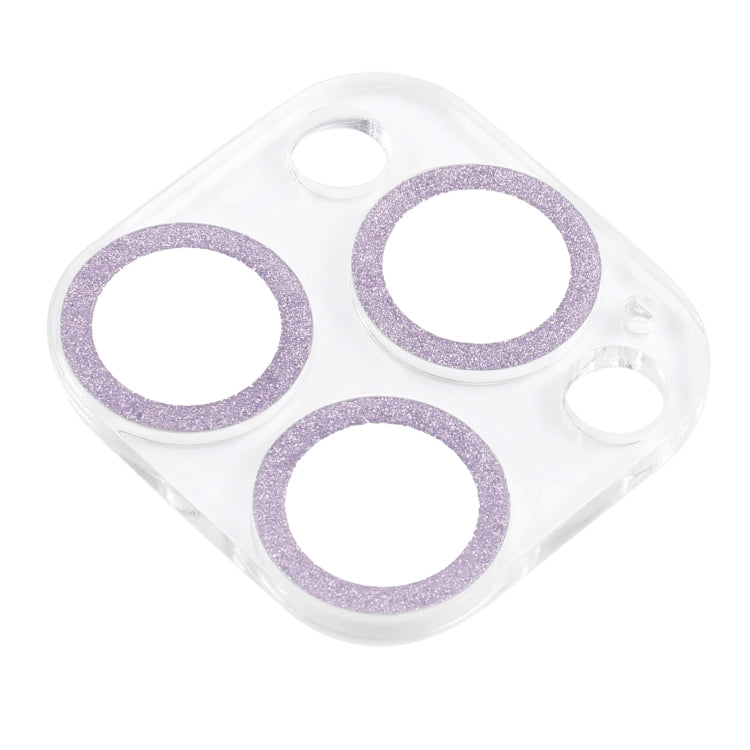 For iPhone 16 Pro / 16 Pro Max Glitter Ring Tempered Glass Camera Lens Film