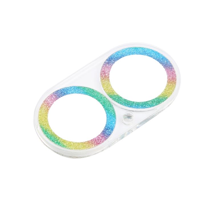 For iPhone 17 Glitter Ring Tempered Glass Camera Lens Film