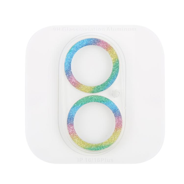 For iPhone 17 Glitter Ring Tempered Glass Camera Lens Film