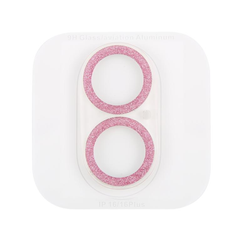 For iPhone 17 Glitter Ring Tempered Glass Camera Lens Film