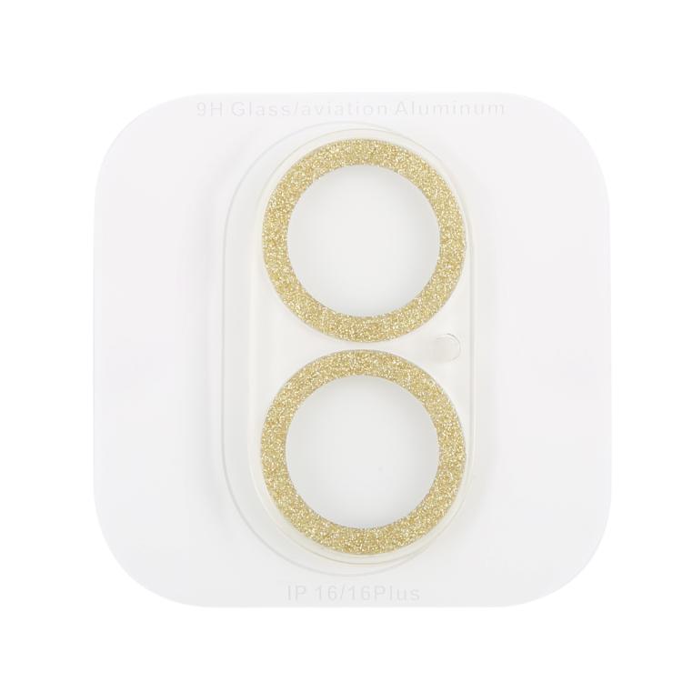 For iPhone 17 Glitter Ring Tempered Glass Camera Lens Film
