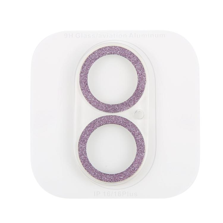 For iPhone 17 Glitter Ring Tempered Glass Camera Lens Film
