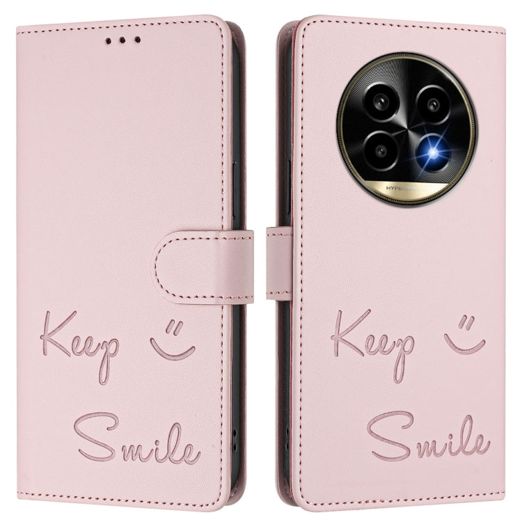 For Realme 13 Pro / 13 Pro+ 5G Smile Embossing RFID Leather Phone Case