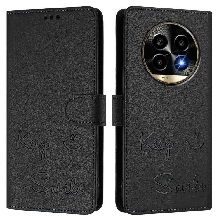 For Realme 13 Pro / 13 Pro+ 5G Smile Embossing RFID Leather Phone Case