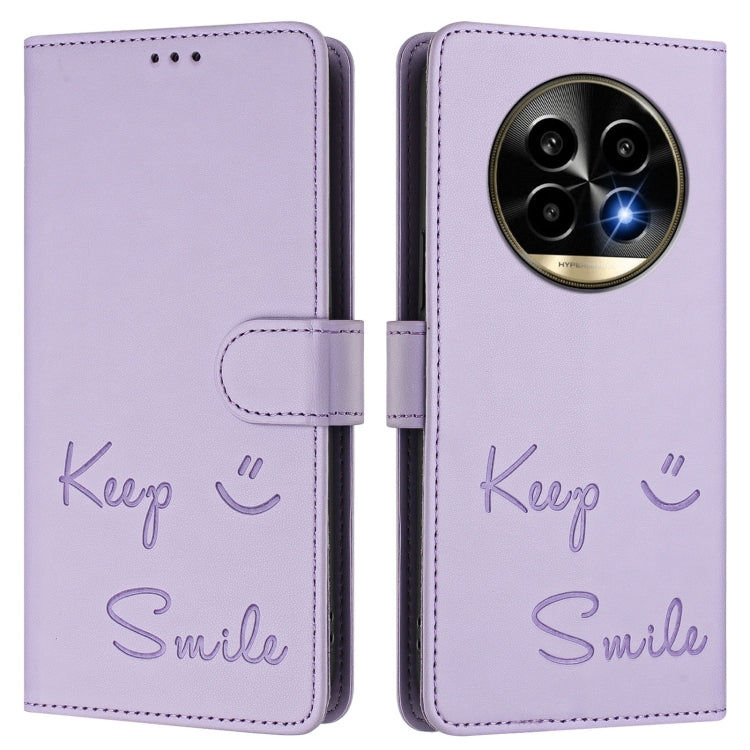 For Realme 13 Pro / 13 Pro+ 5G Smile Embossing RFID Leather Phone Case