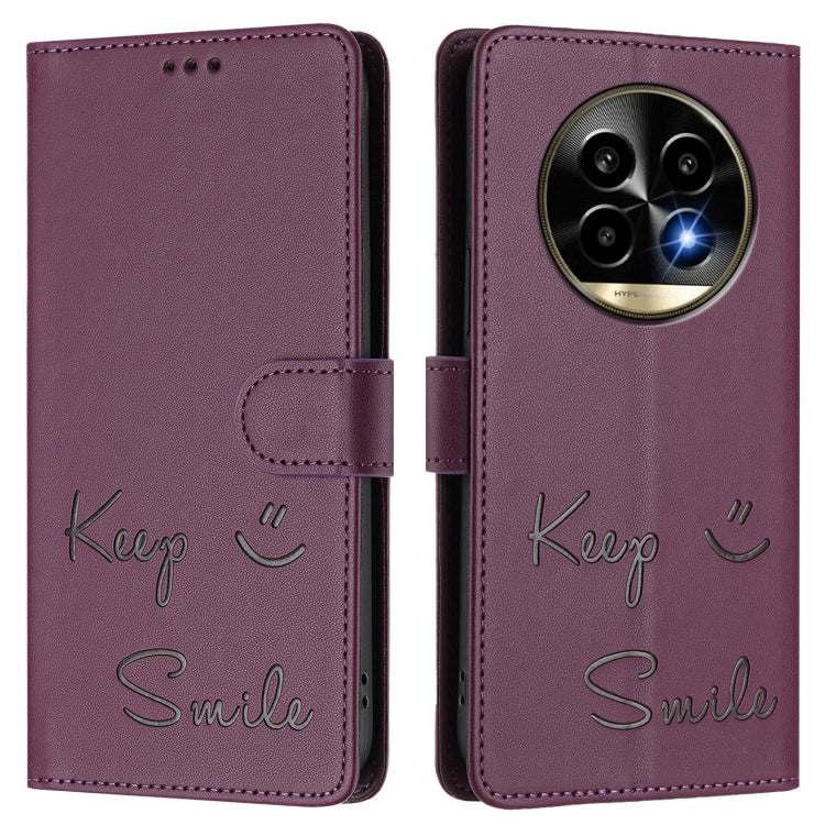 For Realme 13 Pro / 13 Pro+ 5G Smile Embossing RFID Leather Phone Case
