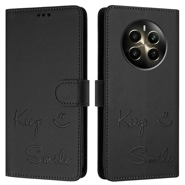 For Realme Narzo 70 Pro 5G India Smile Embossing RFID Leather Phone Case