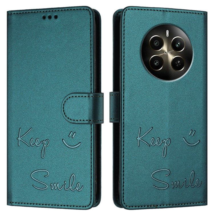For Realme Narzo 70 Pro 5G India Smile Embossing RFID Leather Phone Case