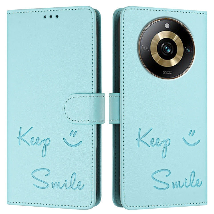 For Realme Narzo 60 Pro Global Smile Embossing RFID Leather Phone Case