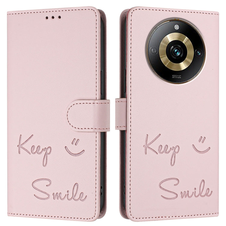 For Realme Narzo 60 Pro Global Smile Embossing RFID Leather Phone Case